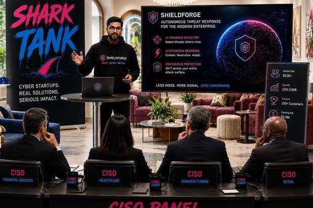 Live pitch to a CISO and VC panel