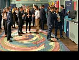 Guests networking and swapping cards